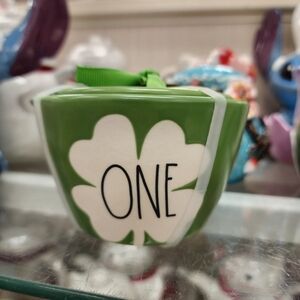 Rae Dunn Green Clover Ceramic Measuring Cups